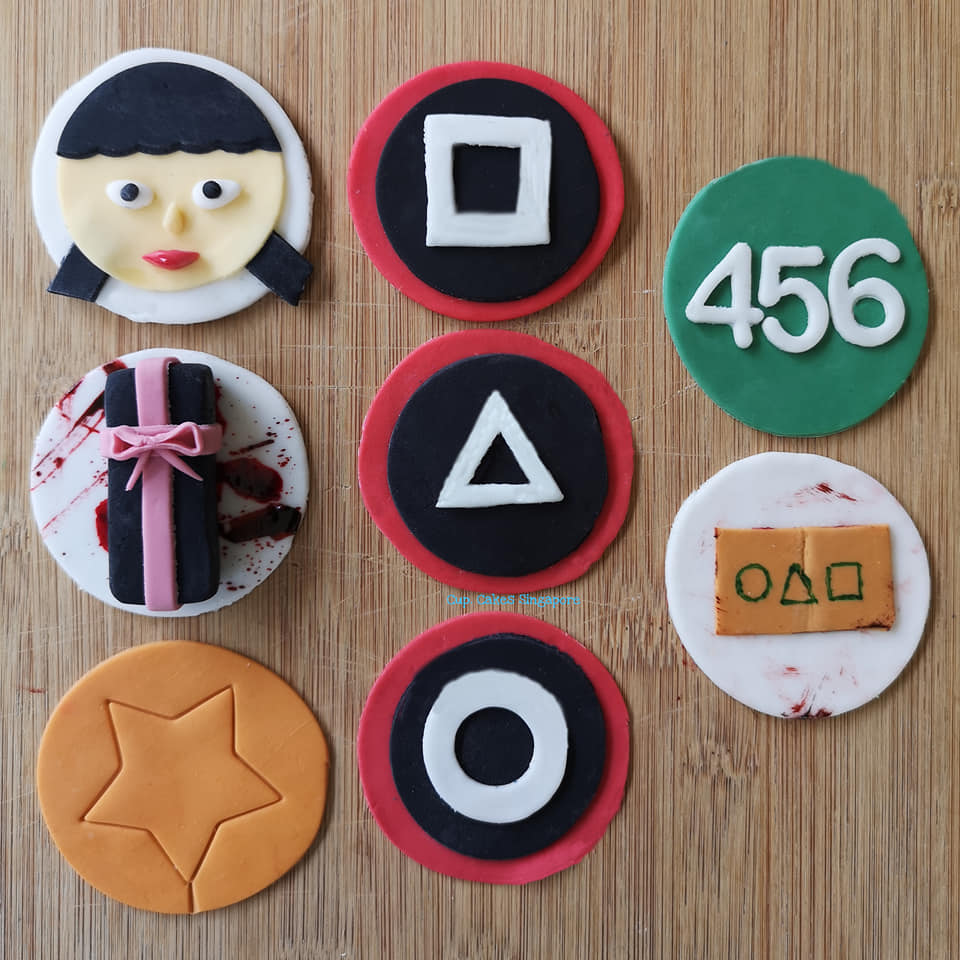 Squid Game Halloween Singapore Cupcakes